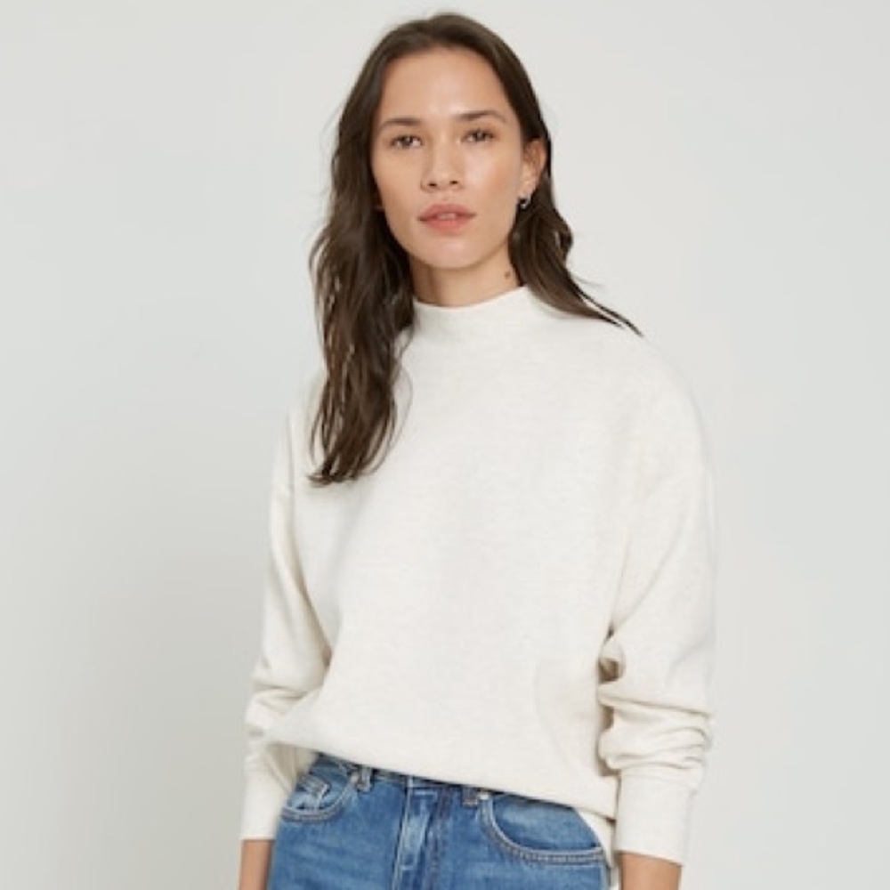 NWT Frank & Oak Mockneck Light Oatmeal - Medium